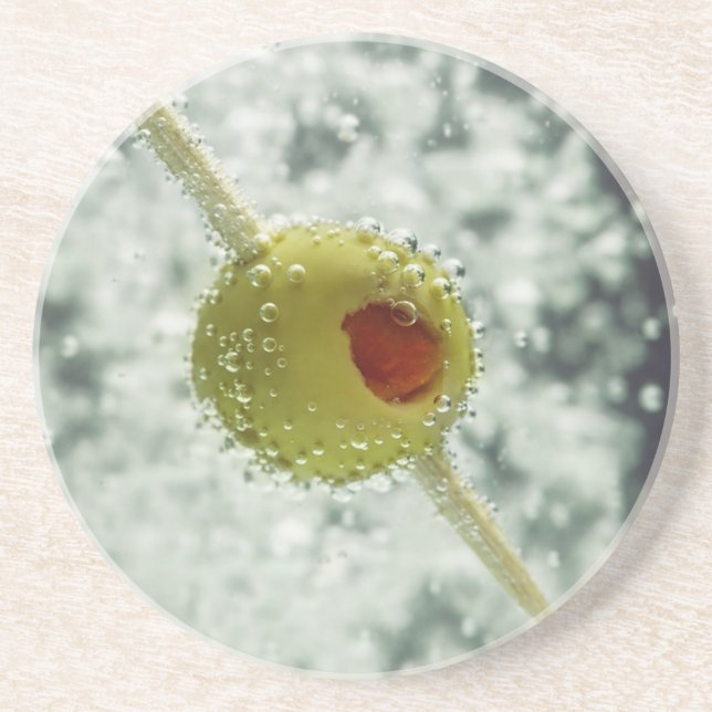 Martini Olive Sandstone Underläggs Underlägg Sandsten (Framsidan)