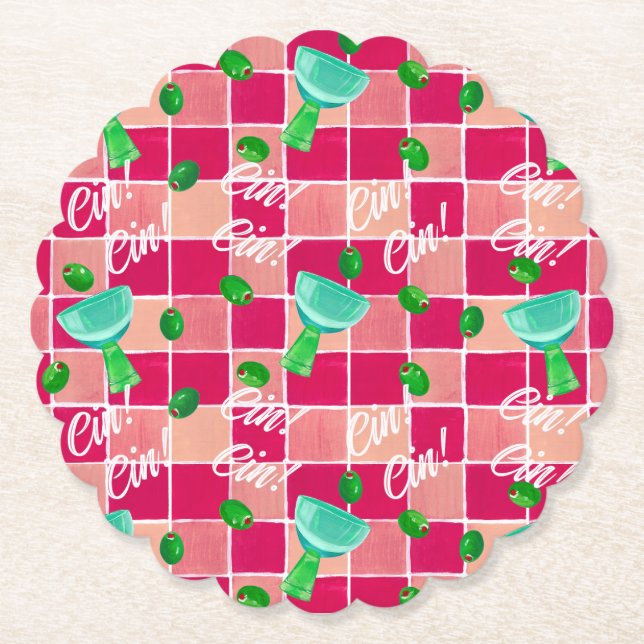 Martini Paper Coaster Underlägg Papper (Framsida)