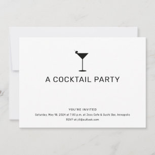 Martini Party Inbjudningar