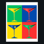 Martini Pop Art Vibes Poster<br><div class="desc">Öka ditt utrymme med den här levande Martini Pop Art-poster! Med en djärv och färglös design ger den här teckningen en modern vrid till det klassiska martinglaset. Perfekt för att lägga till en stänk av roligt och sofistikering i ditt hem pub, köks- eller lounge-område. Den livliga färg och den dynamiska...</div>