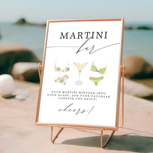 Martini Pub | Martinis & Bikinis Möhippa Poster (Skapare uppladdad)