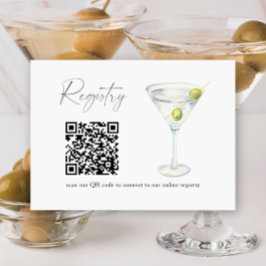 Martini QR-kod bröllopsdusch presentregistrering Tilläggskort