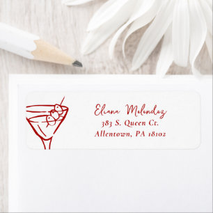 Martini Returadressetiketter Returadress Etikett