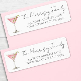 Martini Return Address Label Returadress Etikett