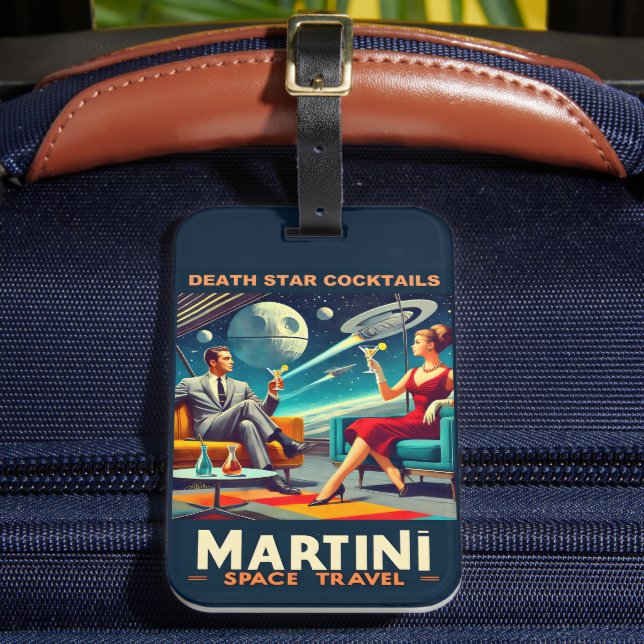 Martini Rymdresor Affischer Death Star Drinkar Bagagebricka (Framsida Insitu 2)