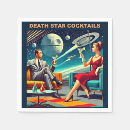 Martini Rymdresor Affischer Death Star Drinkar Pappersservett