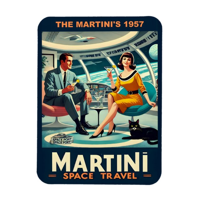 Martini Rymdresor Affischer The Martini's 1957 Magnet (Vertikal)