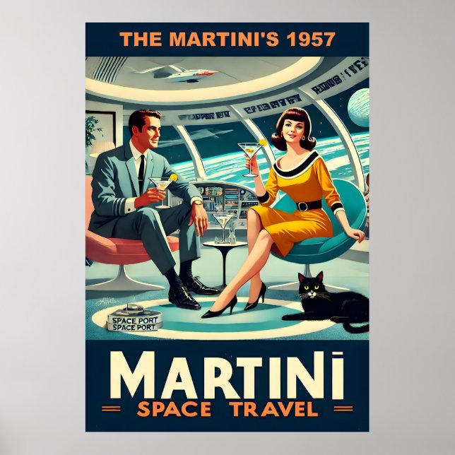 Martini Rymdresor Posters Martini's 1957 (Framsidan)