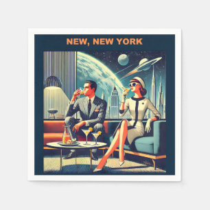 Martini Rymdresor Posters Nya, New York Pappersservett