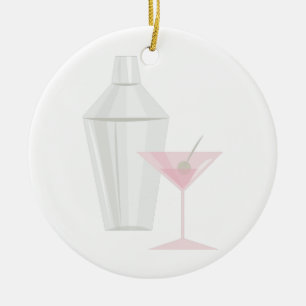 Martini Shaker Julgransprydnad Keramik