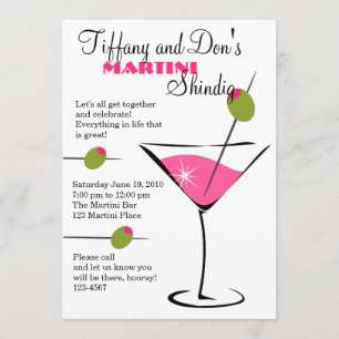 Martini Shindig! Inbjudningar