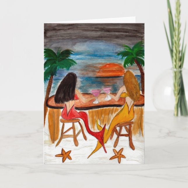 Martini sjöjungfruar kort (Framsida)