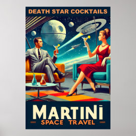 Martini Space Resor affischer Dödsstjärnor Cocktai