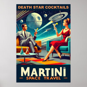 Martini Space Resor affischer Dödsstjärnor Cocktai