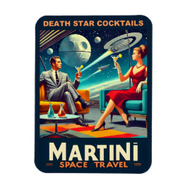 Martini Space Resor affischer Dödsstjärnor Cocktai Magnet