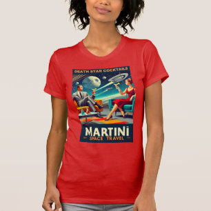 Martini Space Resor affischer Dödsstjärnor Cocktai T Shirt