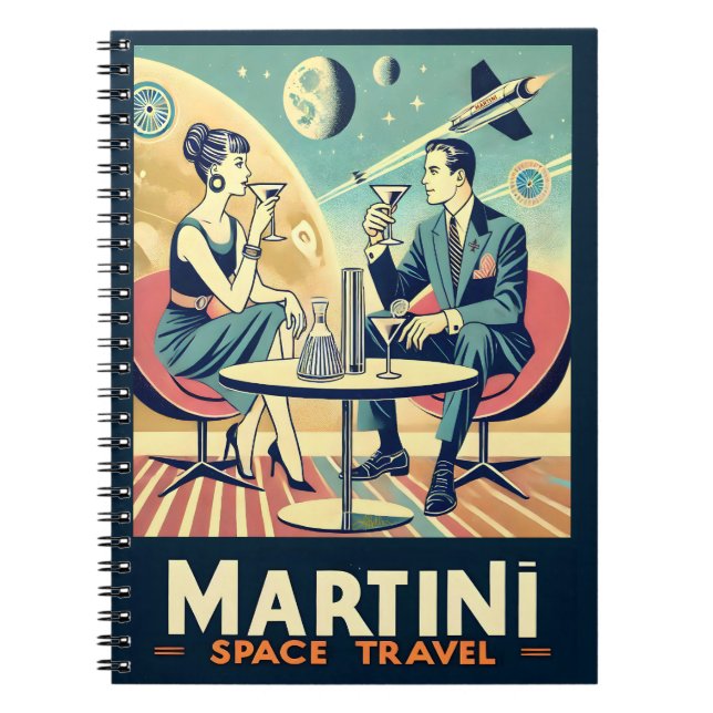 Martini Space Resor affischer Flight Crew Anteckningsbok (Framsidan)