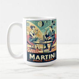 Martini Space Resor affischer Flight Crew Kaffemugg