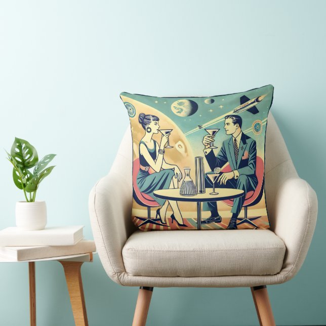 Martini Space Resor affischer Flight Crew Kudde (Stol)