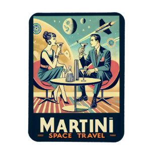 Martini Space Resor affischer Flight Crew Magnet