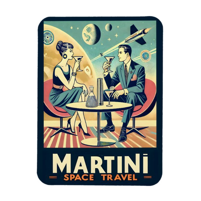 Martini Space Resor affischer Flight Crew Magnet (Vertikal)