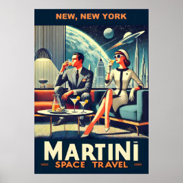 Martini Space Resor affischer New, New York