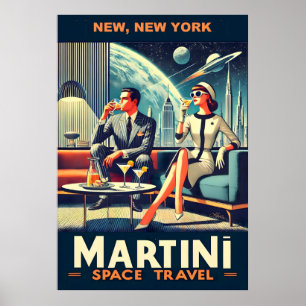 Martini Space Resor affischer New, New York