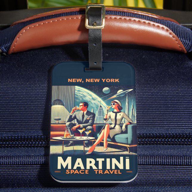 Martini Space Resor affischer New, New York Bagagebricka (Framsida Insitu 2)