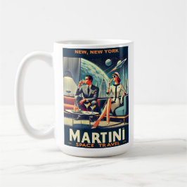 Martini Space Resor affischer New, New York Kaffemugg