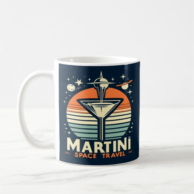 Martini Space Travel Hiss Av Logotyp Kaffemugg (Vänster)