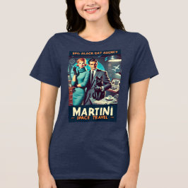 Martini Space Travel Poster SP5: Black Cat Agency T Shirt