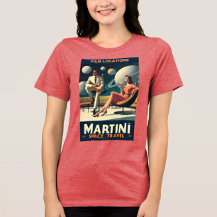 Martini Space Travel Posters Filmplatser T Shirt