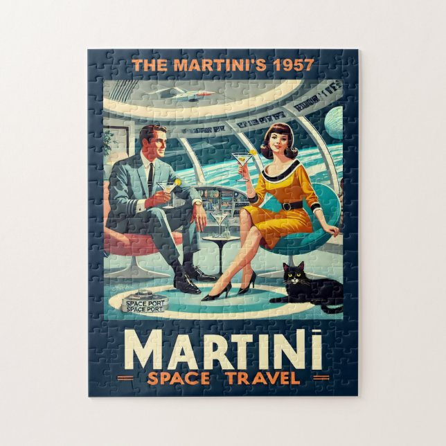 Martini Space Travel Posters The Martini's 1957 Pussel (Vertikal)