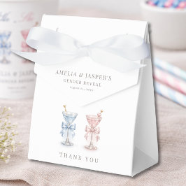 Martini Tema Han eller Hon Köns Avslöjande Fest Presentaskar