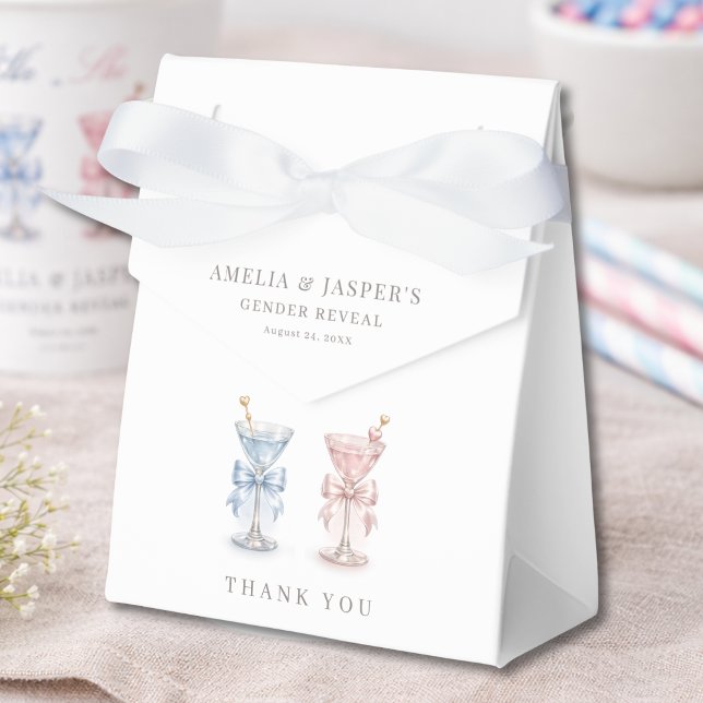 Martini Tema Han eller Hon Köns Avslöjande Fest Presentaskar (Skapare uppladdad)