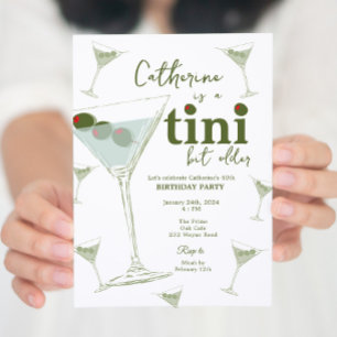 Martini Temaparty digitalt och utskrivbart Inbjudningar