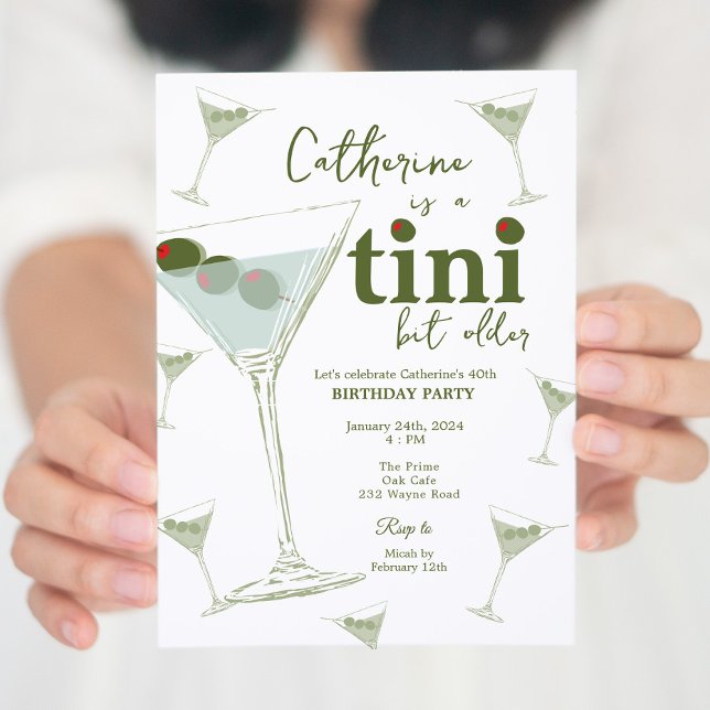 Martini Temaparty digitalt och utskrivbart Inbjudningar (Skapare uppladdad)