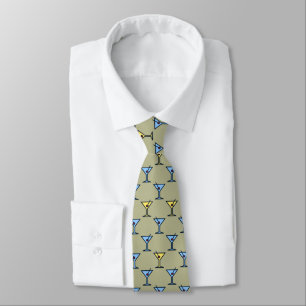 Martini Time Fifties Cocktail Khaki Two-sided Slips