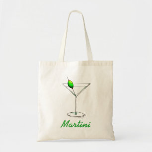 Martini w/ Olive Drink Cocktail Cocktails NYC Tote Tygkasse