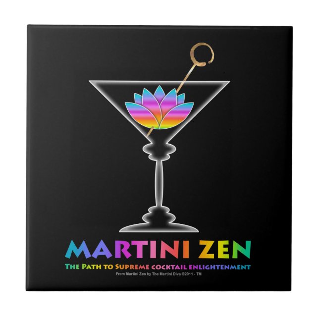 MARTINI ZEN Coasterbricka Kakelplatta (Framsidan)