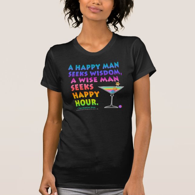 MARTINI ZEN: Klok man söker Happy Hour T-shirt (Framsida)