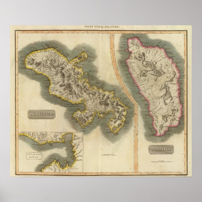 Martinico, Dominica Poster (Framsidan)