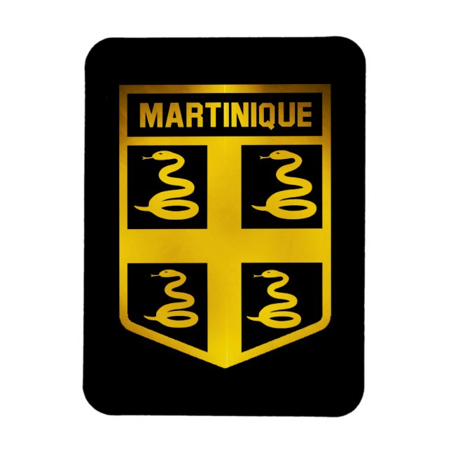 Martinique Emblem Magnet (Vertikal)
