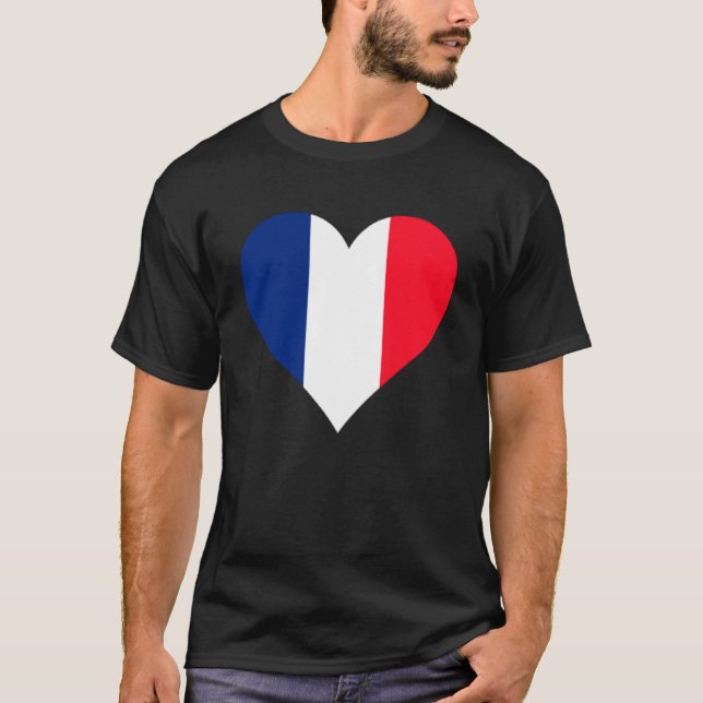 Martinique Flagga Heart Martinique Gifts Kärlek Ma T Shirt (Framsida)