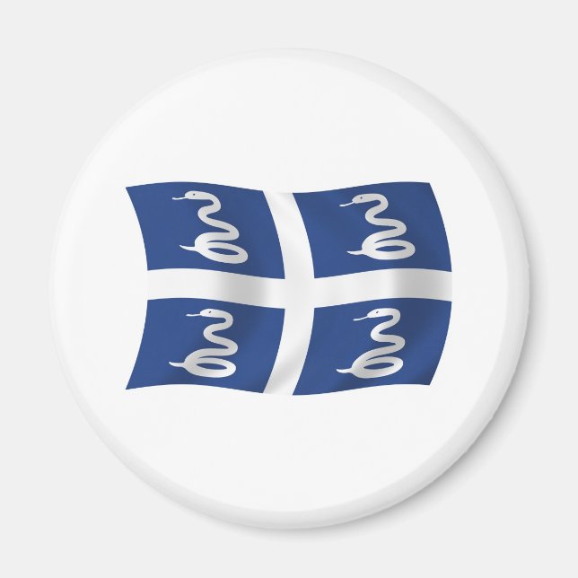 Martinique Flagga Magnet (Framsidan)