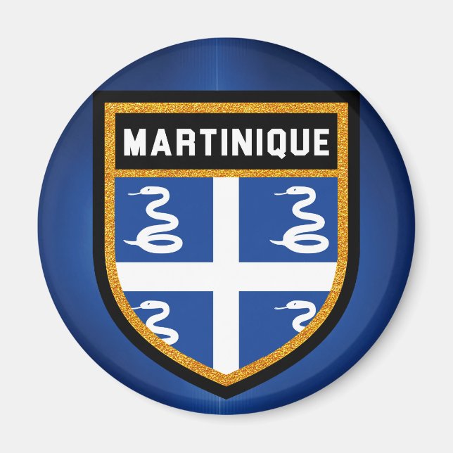 Martinique Flagga Magnet (Framsidan)