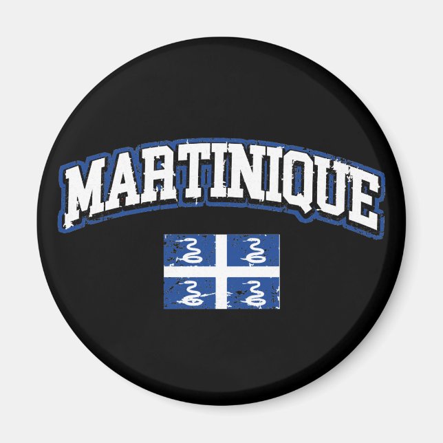 Martinique Flagga Magnet (Framsidan)
