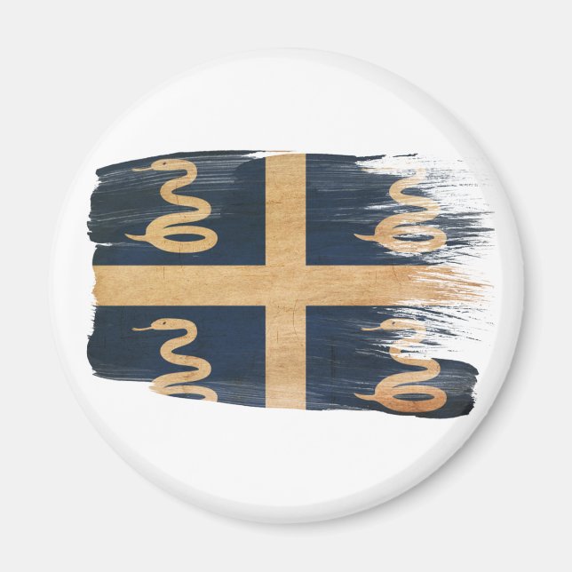 Martinique Flagga Magnet (Framsidan)