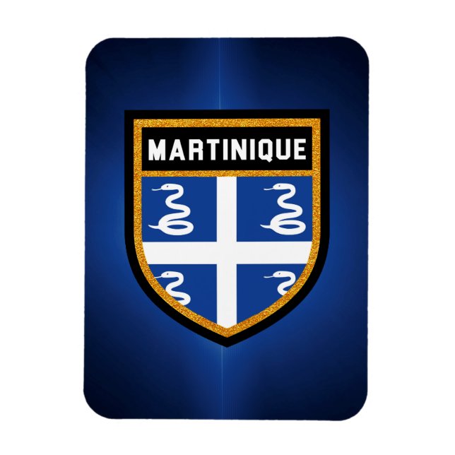 Martinique Flagga Magnet (Vertikal)