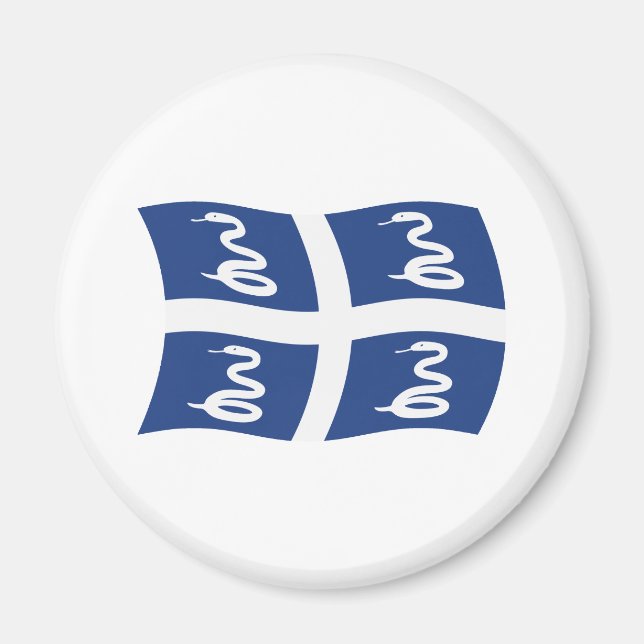 Martinique Flagga Magnet (Framsidan)